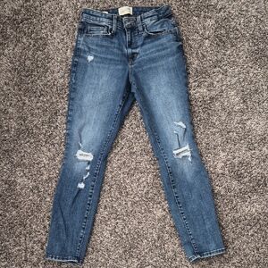 Universal Thread Blue Distressed Skinny Jeans